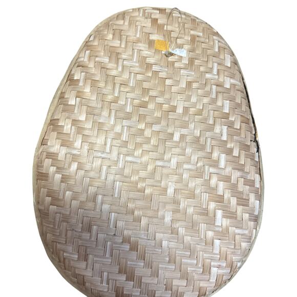 Pair Of Vintage Seashell Floral Wall Hanging Basket Folk Art Tramp Art - Picture 7 of 7